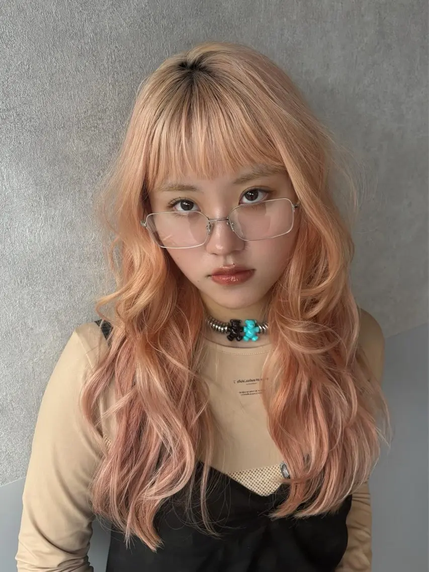 ロング ハッシュカット ハイレイヤー レイヤーカット Yuta✂︎ 韓国レイヤー🪽のヘアスタイル