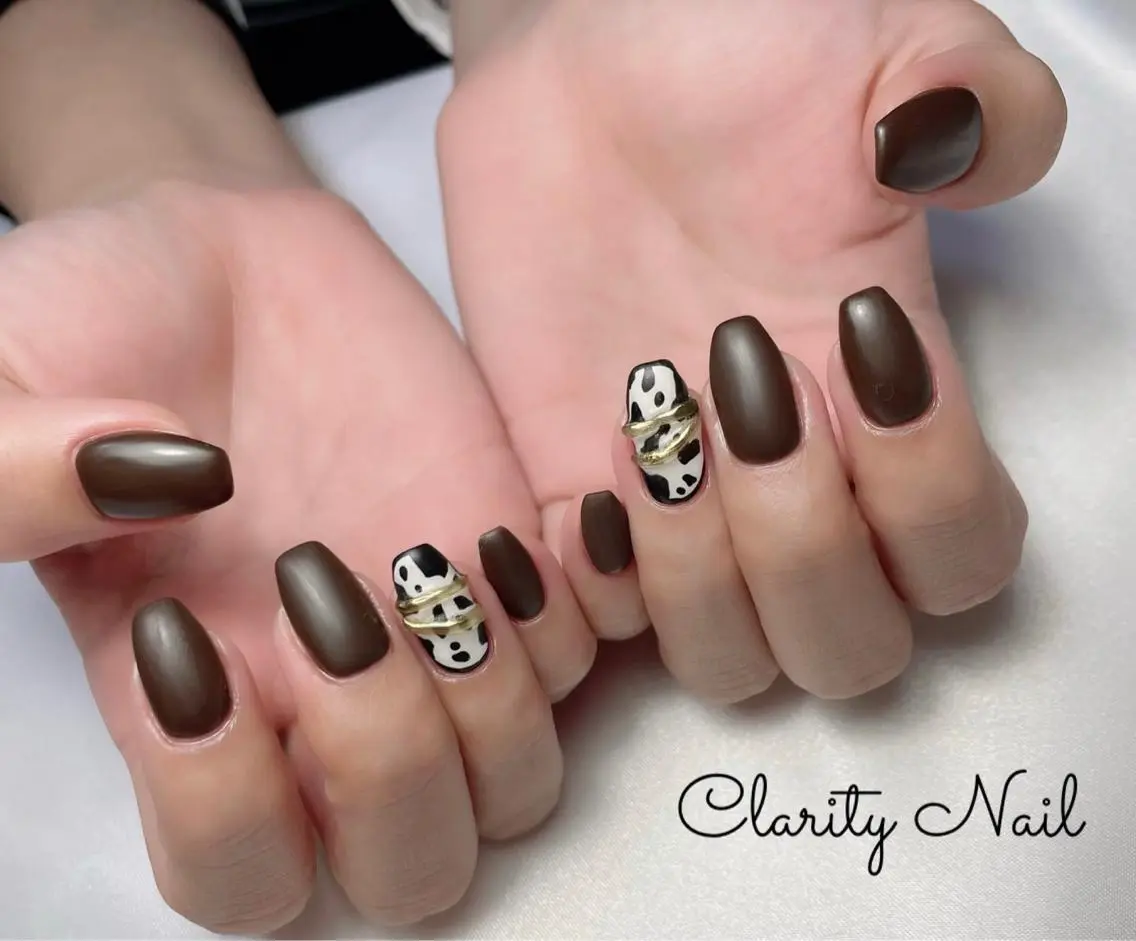 ネイル アートネイル マットネイル 持ち込み ハンドネイル Clarity Nailのネイルデザイン