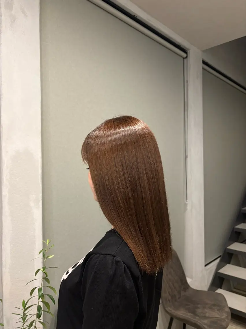 カラー ブリーチ 宮島 華湖のヘアスタイル