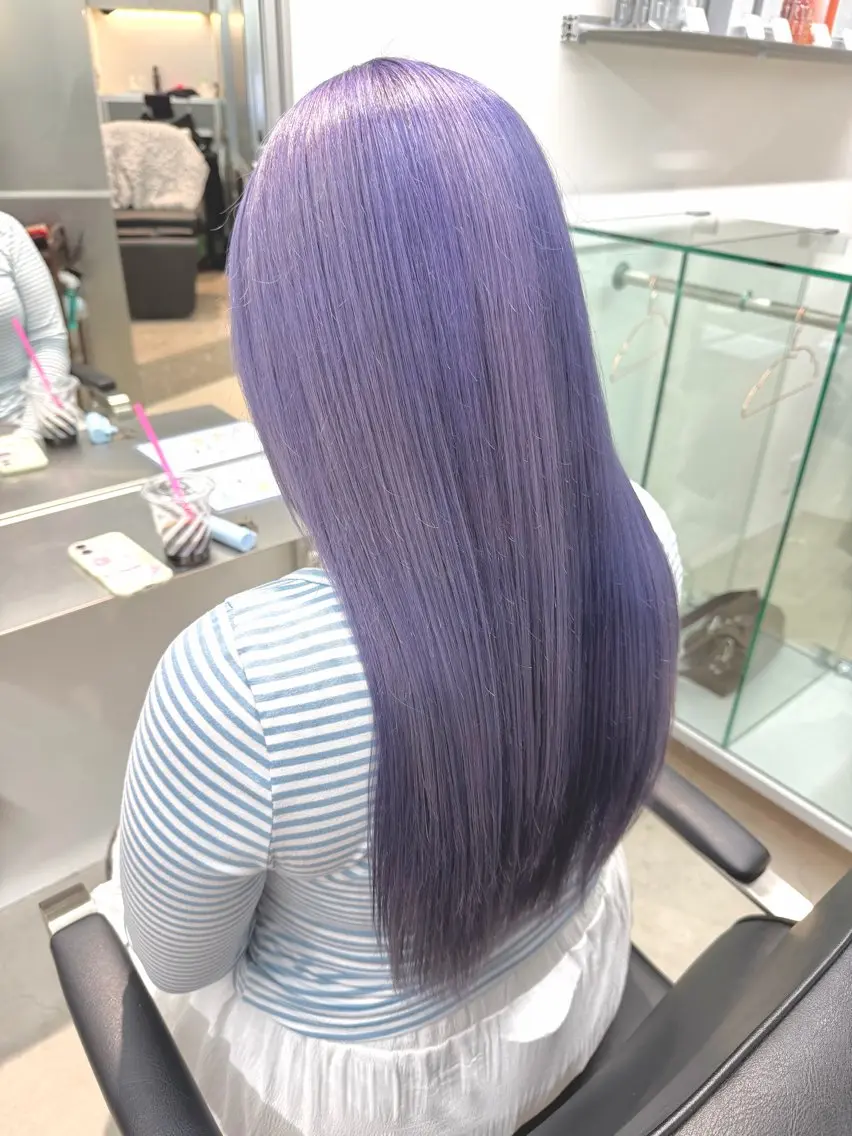 ロング ヘアカラー ブリーチ特化🎀デザ インカラー高橋さやかのヘアスタイル