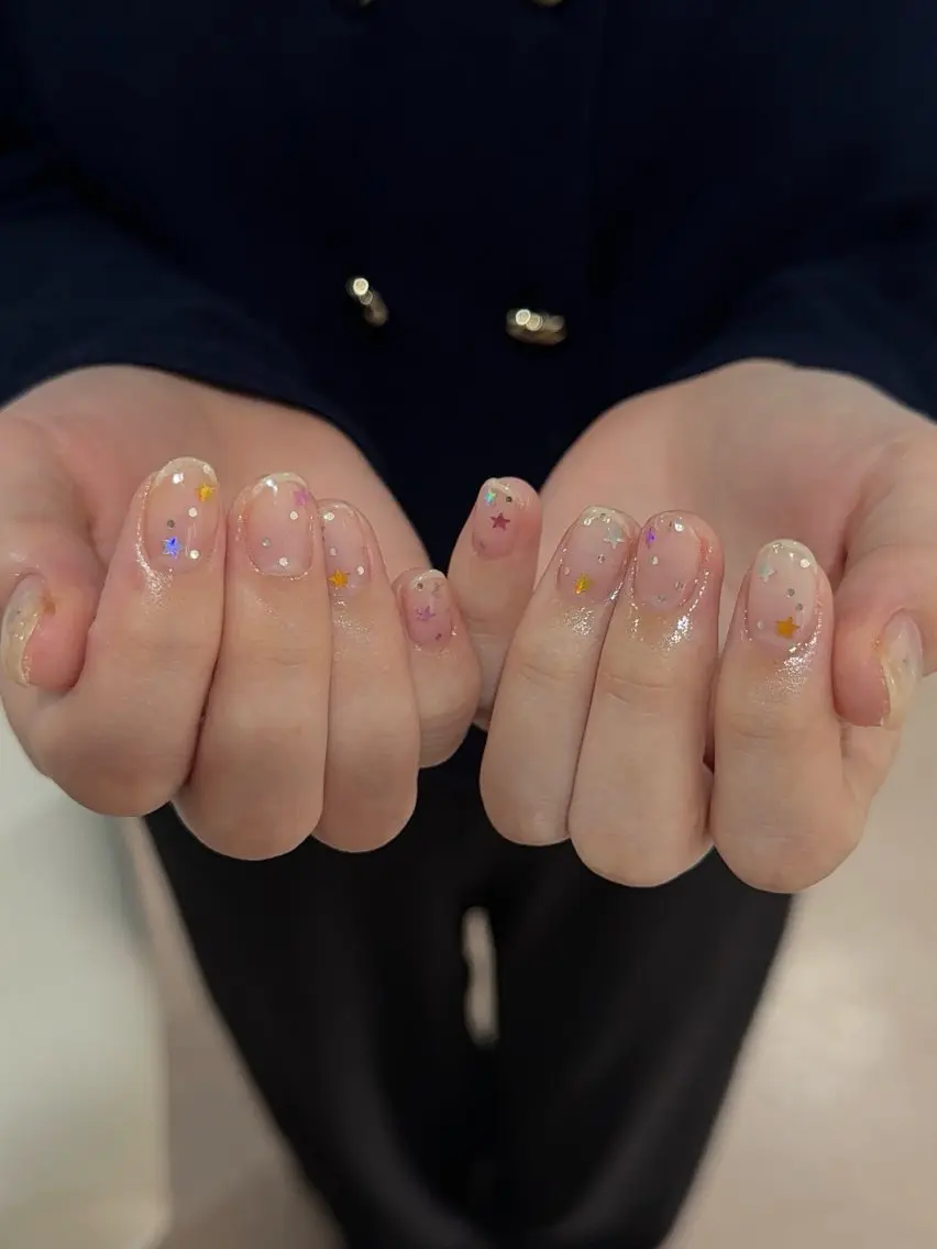 ネイル ホログラムネイル ハンドネイル ハンドケア Nail salon K momoのネイルデザイン