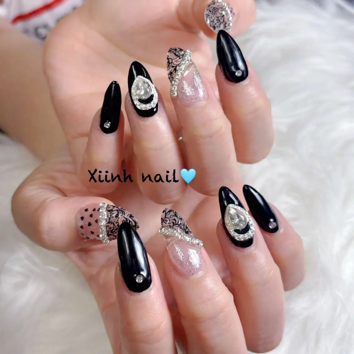 ネイル チークネイル 桜ネイル フットネイル フレンチネイル ジェルネイル XIINH NAIL SALONのネイルデザイン