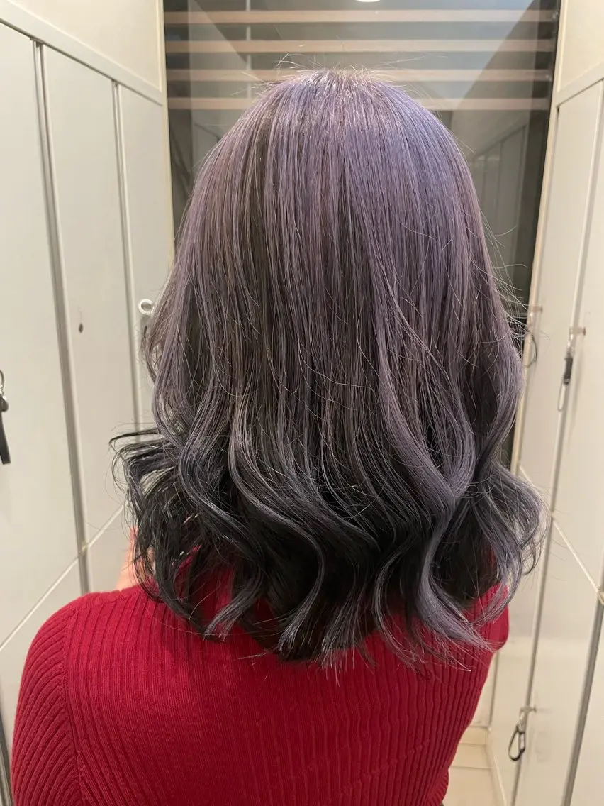 セミロング ヘアカラー トリートメント STYLE しゅりのヘアスタイル