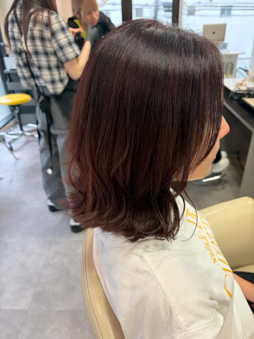 ミディアム カラー ヘアカラー トリートメント 【SiLO】 nanamiのヘアスタイル
