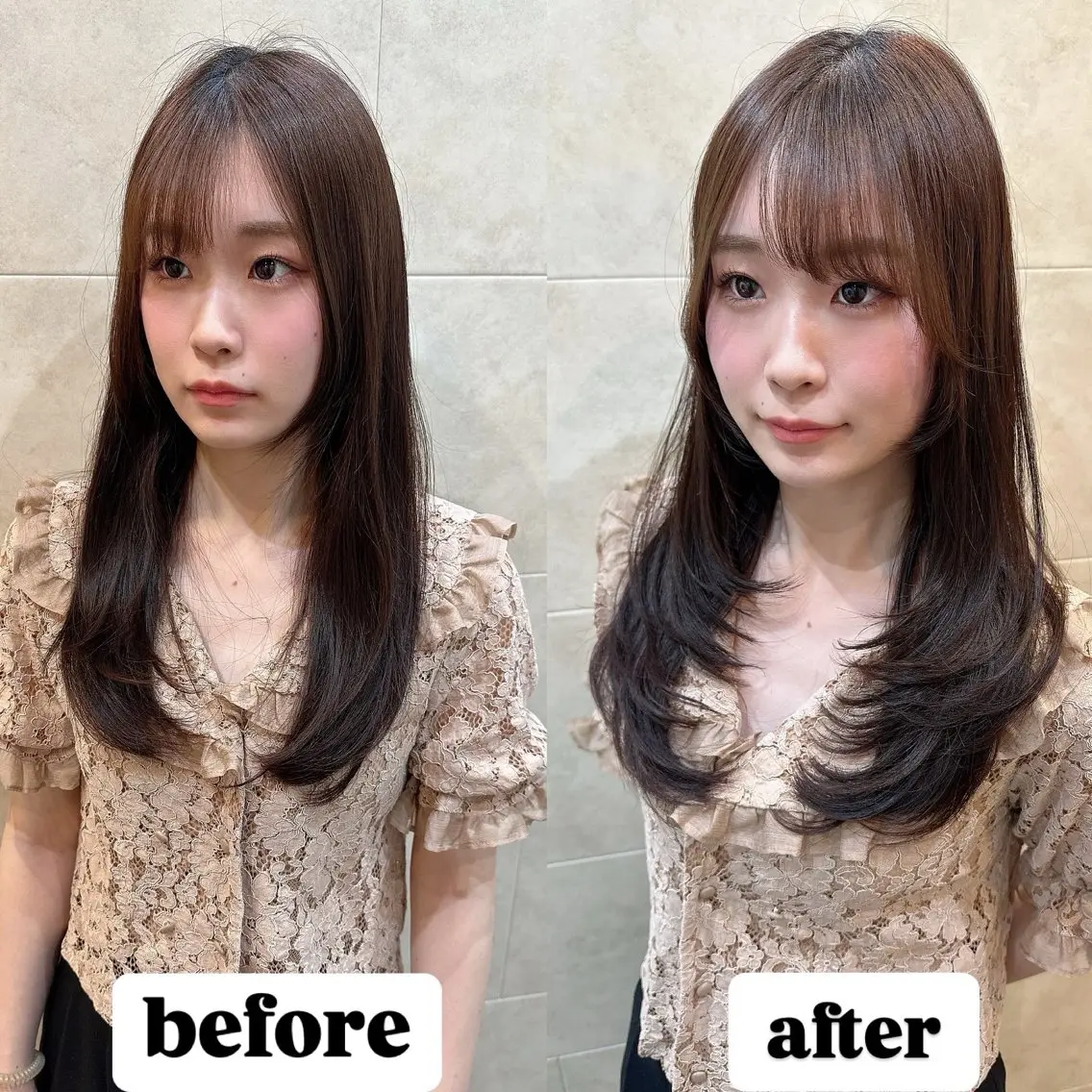 セミロング ✂︎艶髪特化✂︎ 北千住 竹ヶ原健司のヘアスタイル