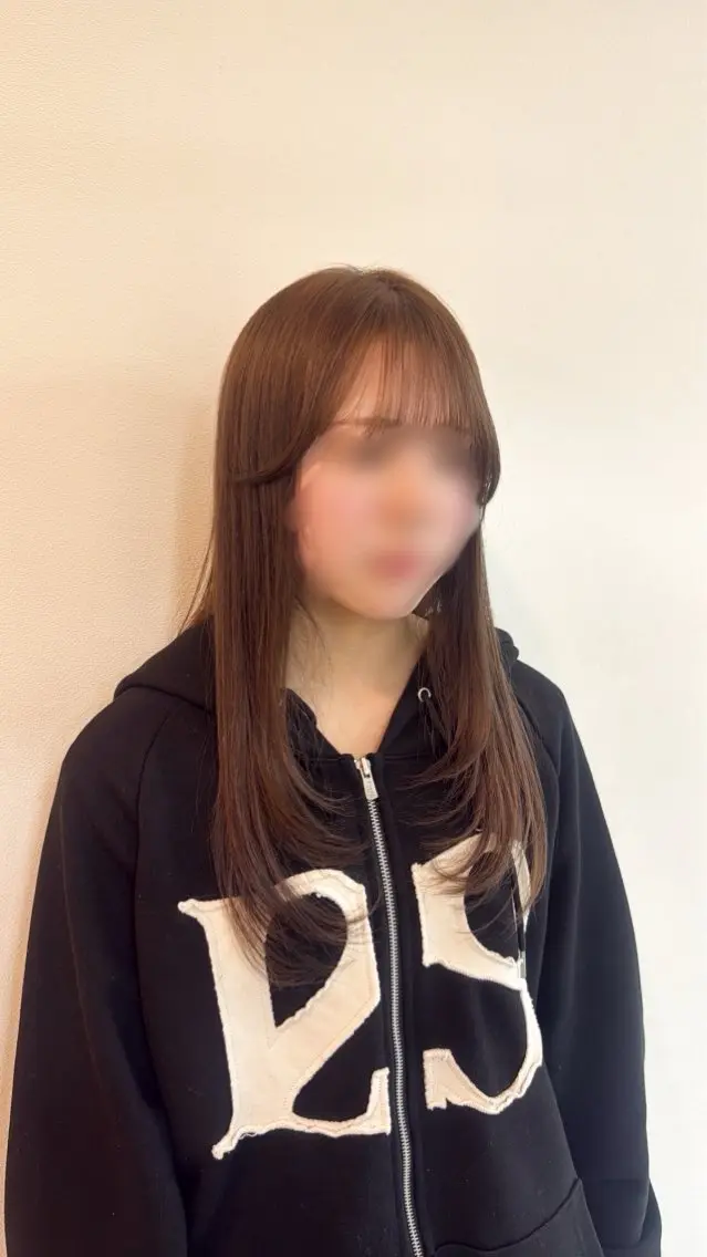 ロング カラー ベージュカラー レイヤーカット カット ヘアカラー ✿Riko*・/ 縮毛モデル募集✩.*のヘアスタイル