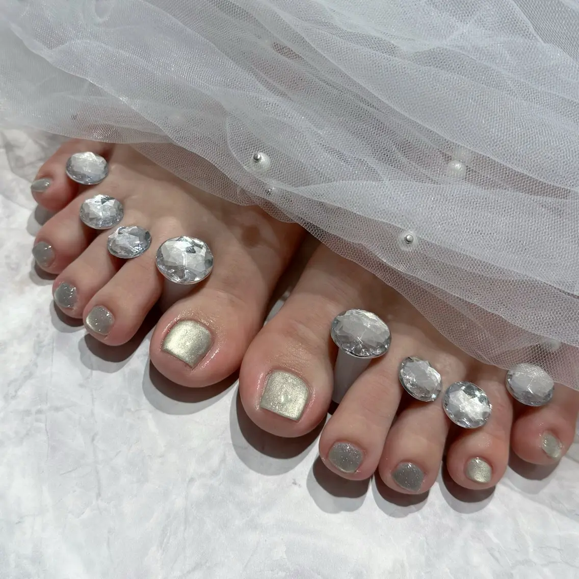 ネイル フットネイル mau🩵 堺筋本町nailのネイルデザイン