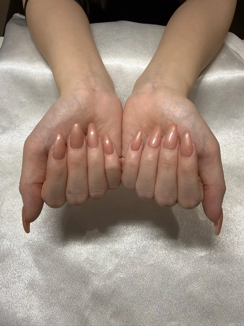 ネイル オレンジ ハンドネイル アリシアビューティー サロン Mのネイルデザイン