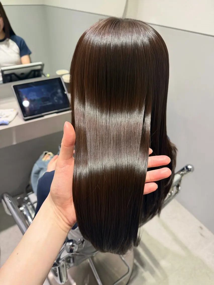 ロング カラー ベージュカラー ココアベージュ 髪質改善 カット ヘアカラー トリートメント KAITO/艶カラー /髪質改善カラーのヘアスタイル