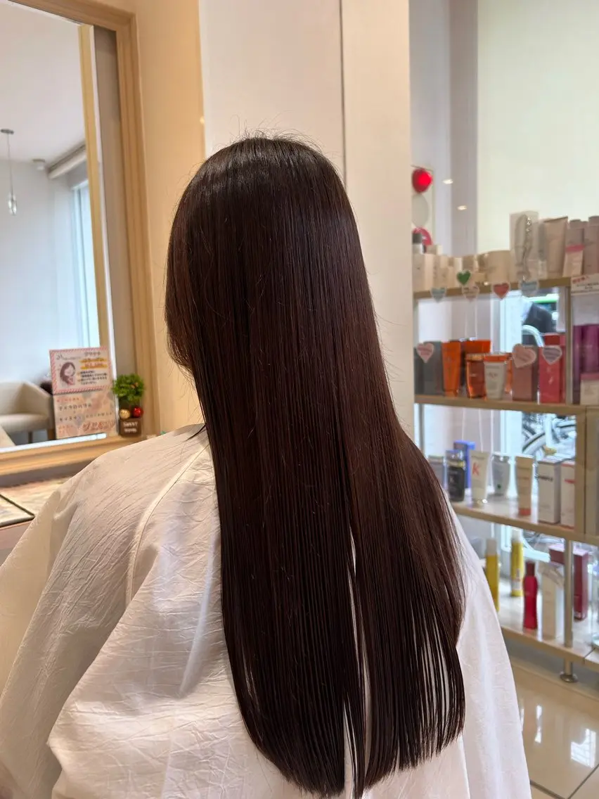 ロング 縮毛矯正 トリートメント 🪽羽エク/Ash 店長/折目奈央🪽のヘアスタイル