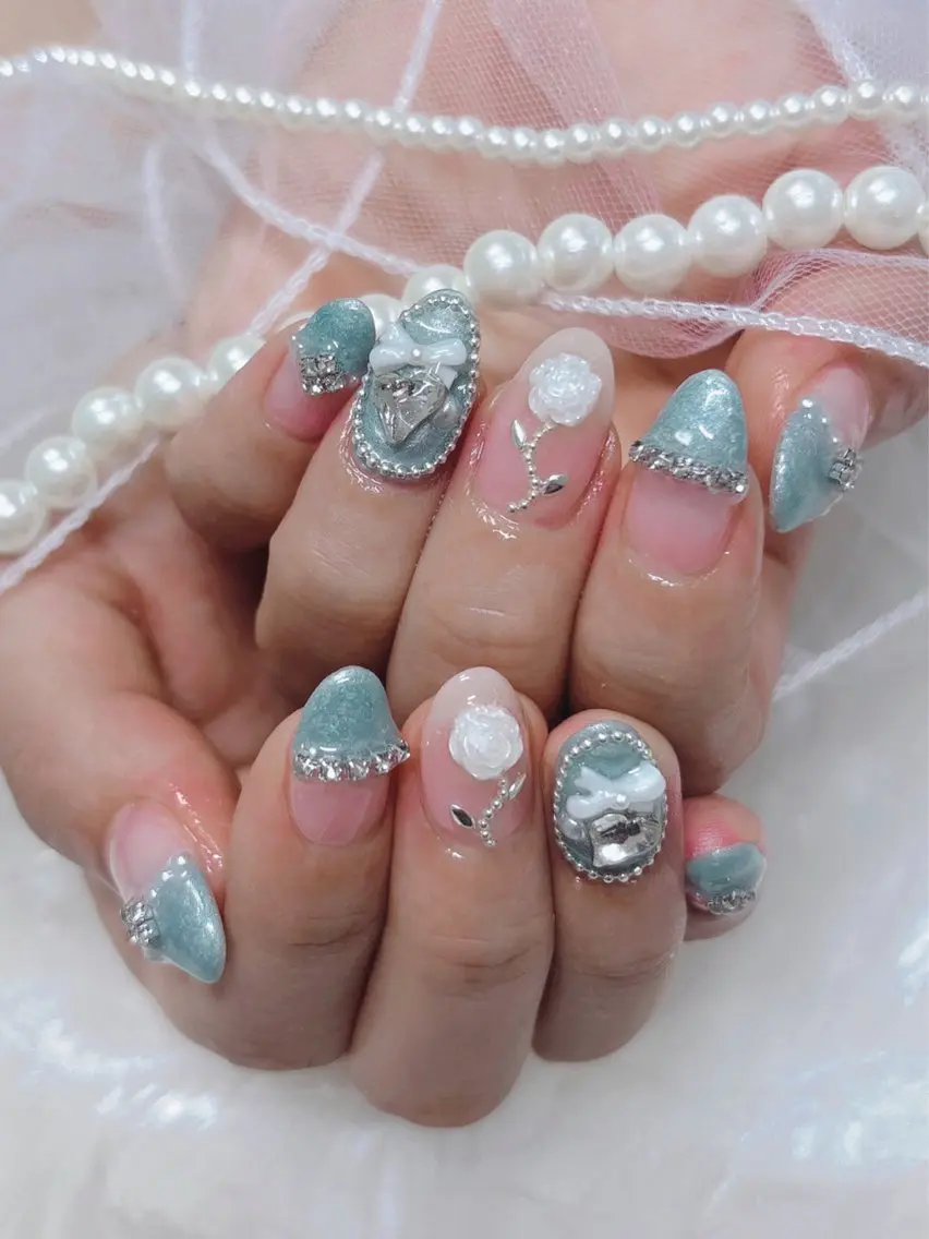 ネイル ハンドネイル ♡Zir nail ゆい 🧸♡のネイルデザイン