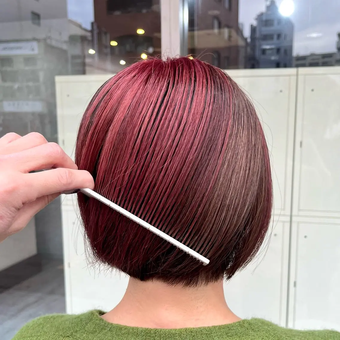 ショート カラー SHUN/韓国/ レイヤー/透明感🖤のヘアスタイル