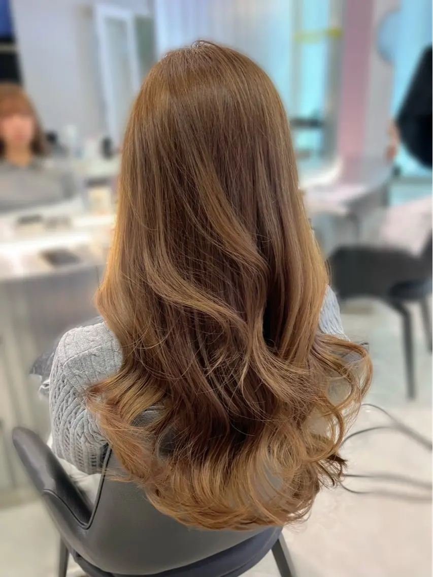 ロング カラー ベージュカラー ブリーチ Kaho🤍レイヤー ※女性限定のヘアスタイル