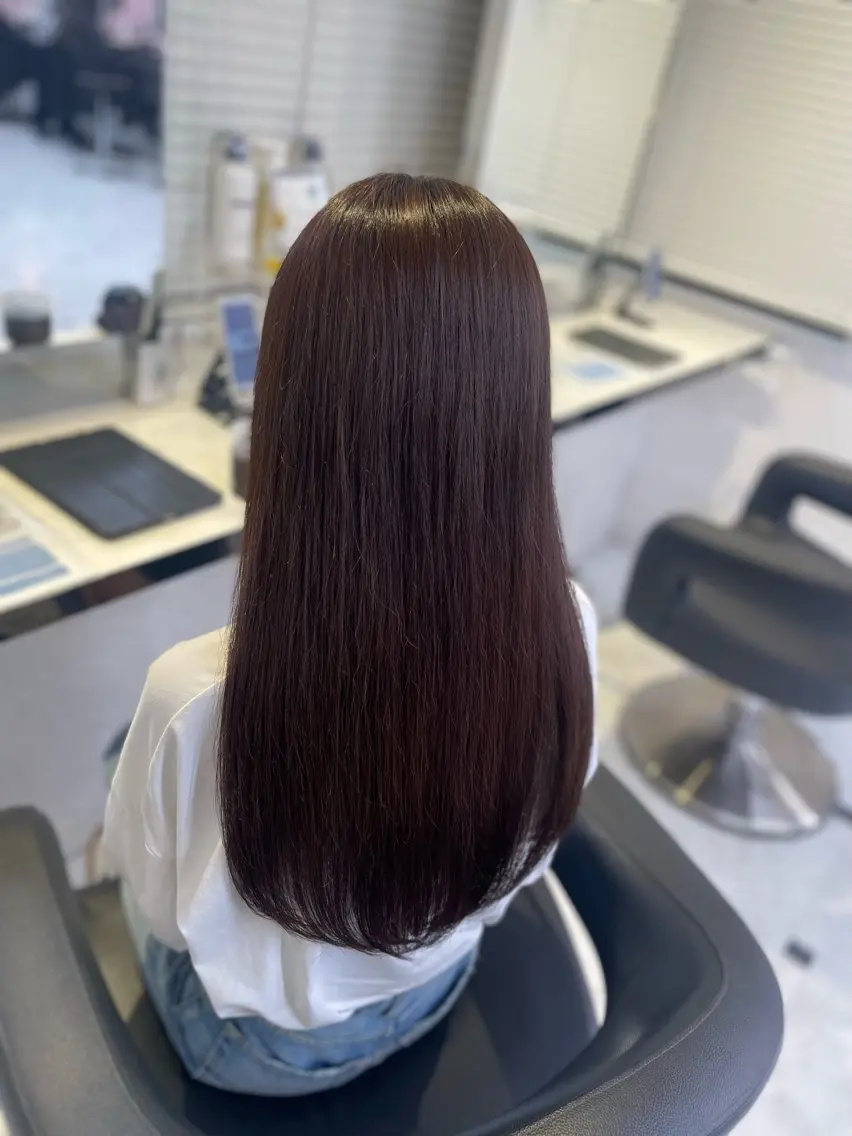 セミロング ヘアカラー うる艶トレンドヘア 🕊️上野BABYのヘアスタイル