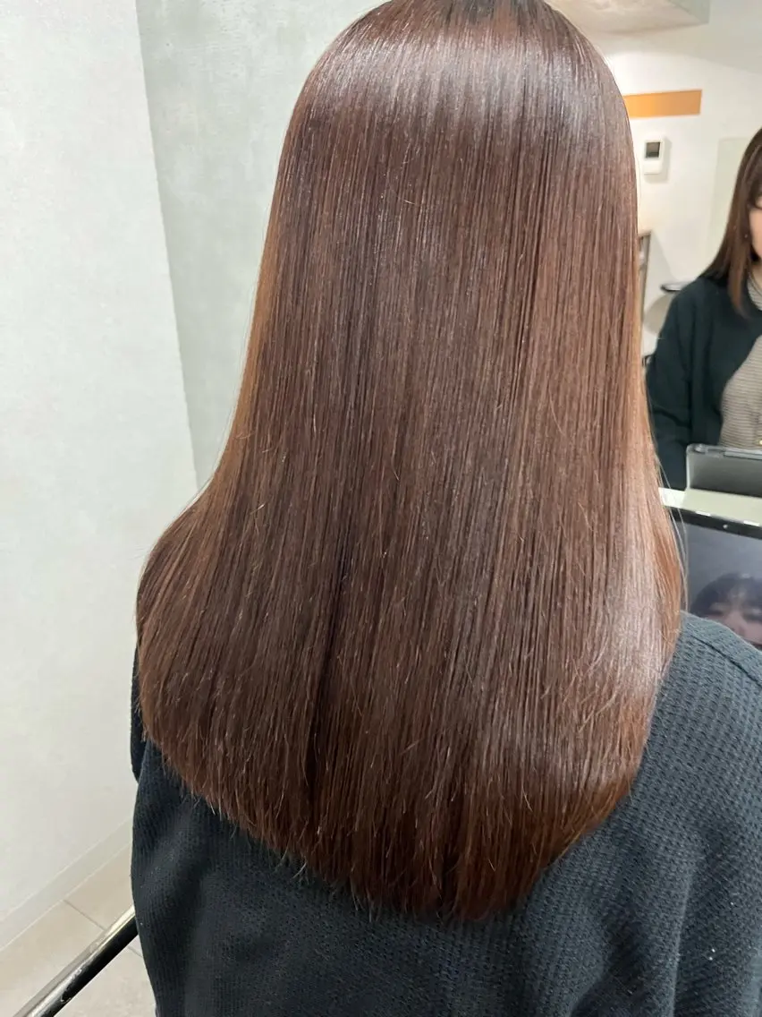 ロング パーマ 縮毛矯正 anon Loemのヘアスタイル