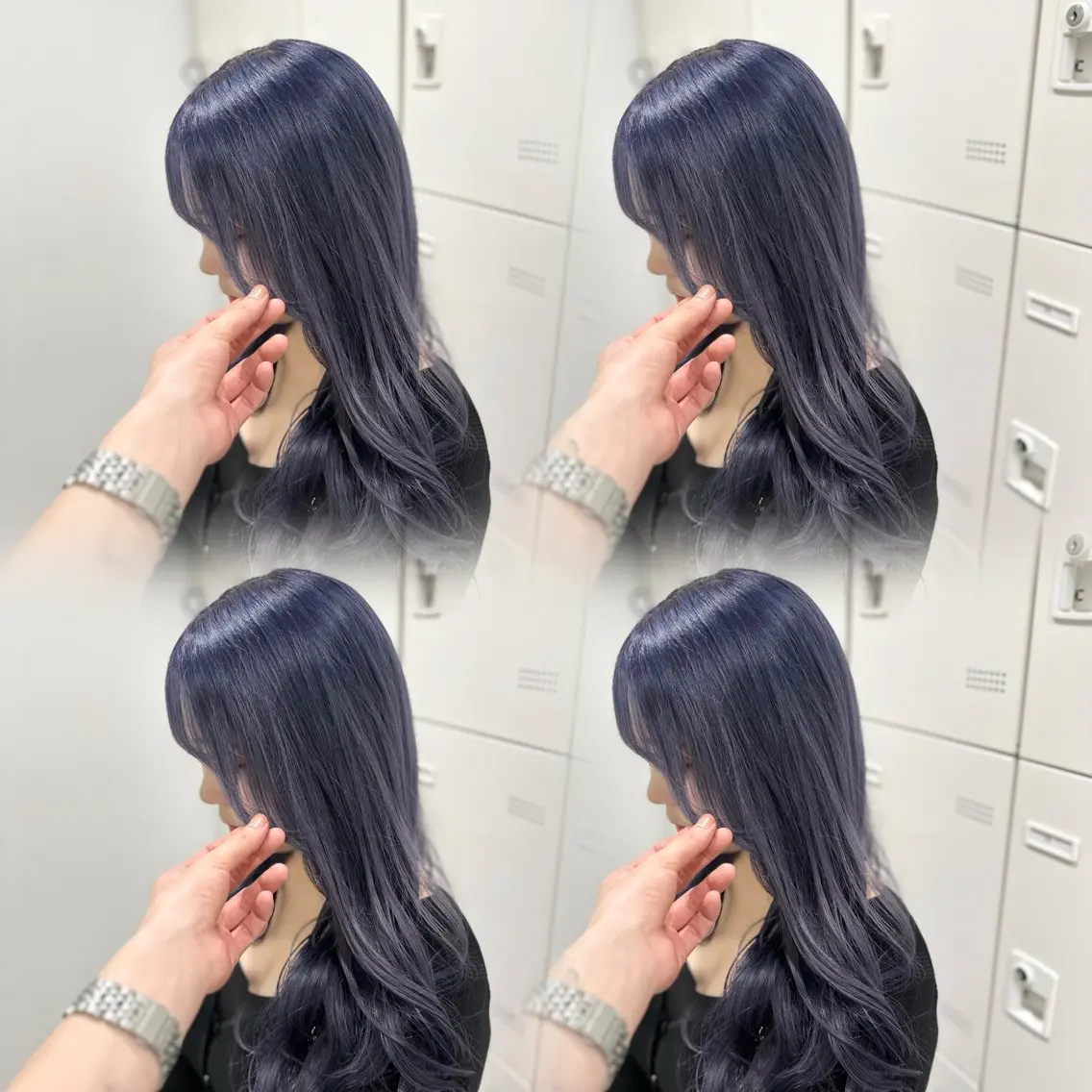 ロング カラー 🐬艶ハイトーン/ レイヤー/透明感🩵のヘアスタイル