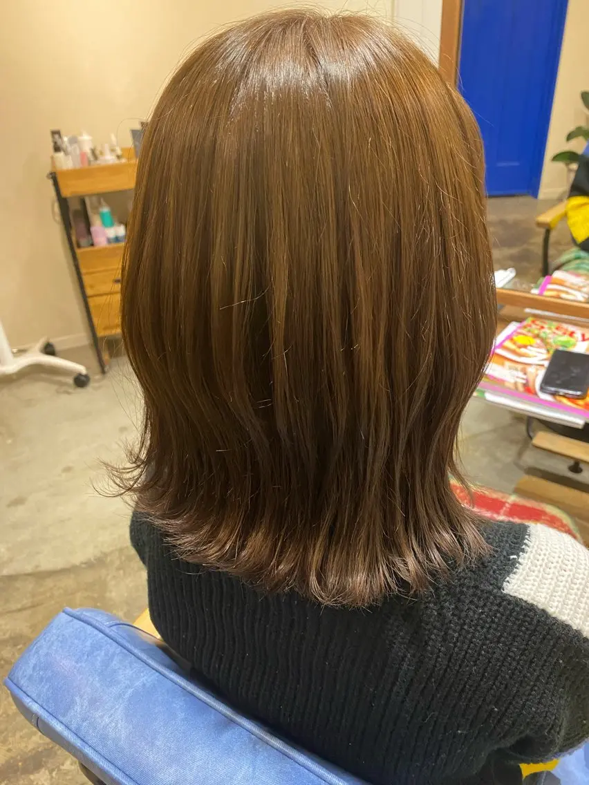 カラー ブラウンカラー ZAZA YUKAのヘアスタイル