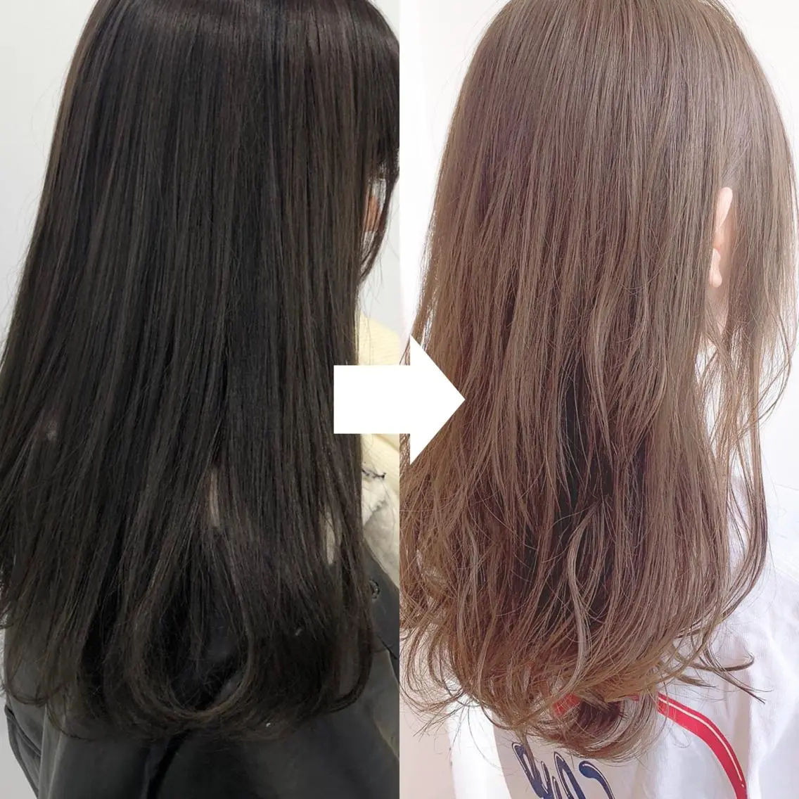 ロング カラー 黒髪 ブリーチ ブリーチなしカラー 卒業式のヘアスタイル 大人っぽ韓国レディ レイヤー🤍渋谷のヘアスタイル
