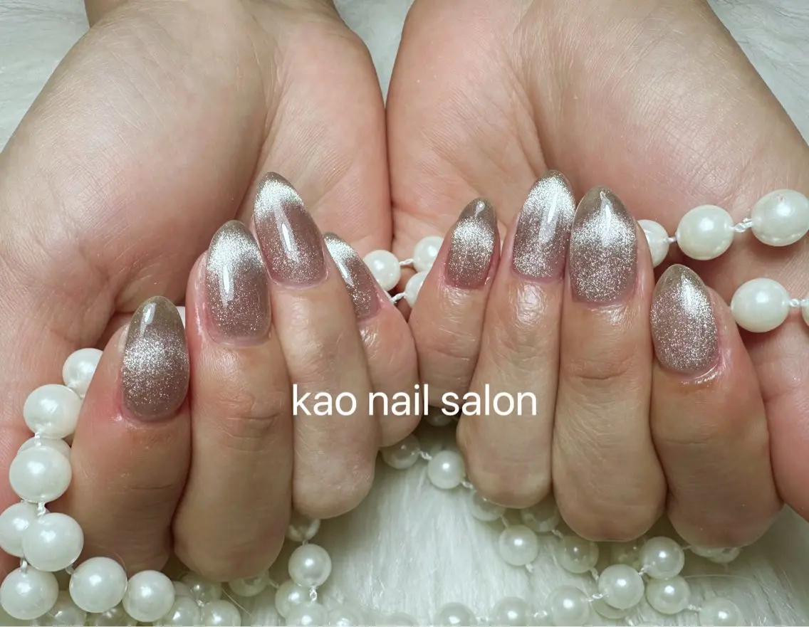 ネイル ハンドネイル kao nail マグネット/長さだしのネイルデザイン