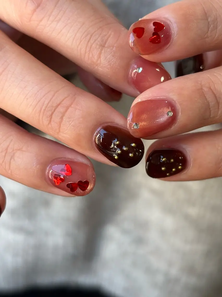 ネイル バレンタイン ogura maoのネイルデザイン