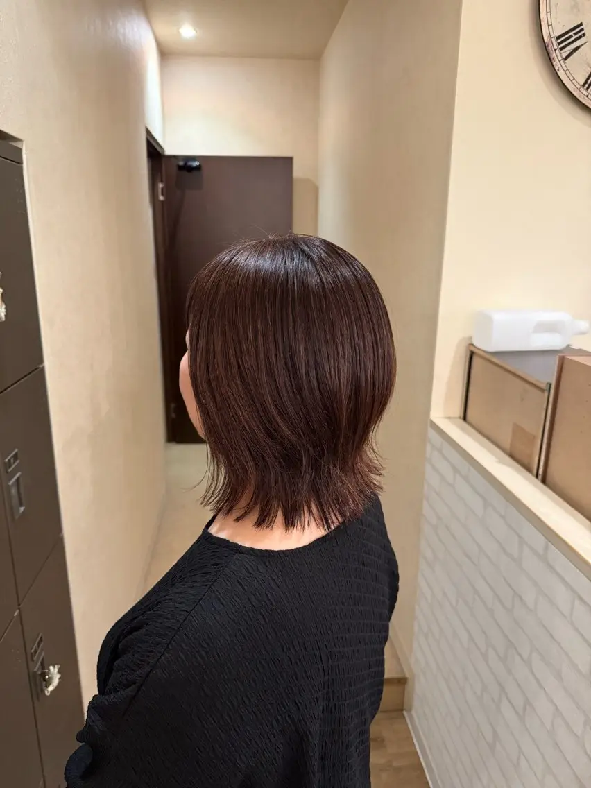 ミディアム care'A 廣瀬のヘアスタイル