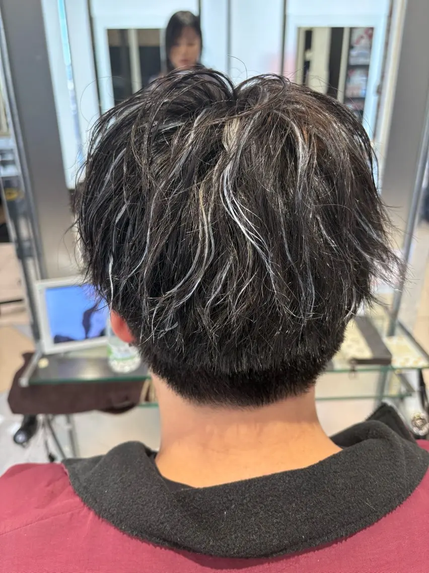 カラー パーマ メンズ 高橋 久美子のヘアスタイル