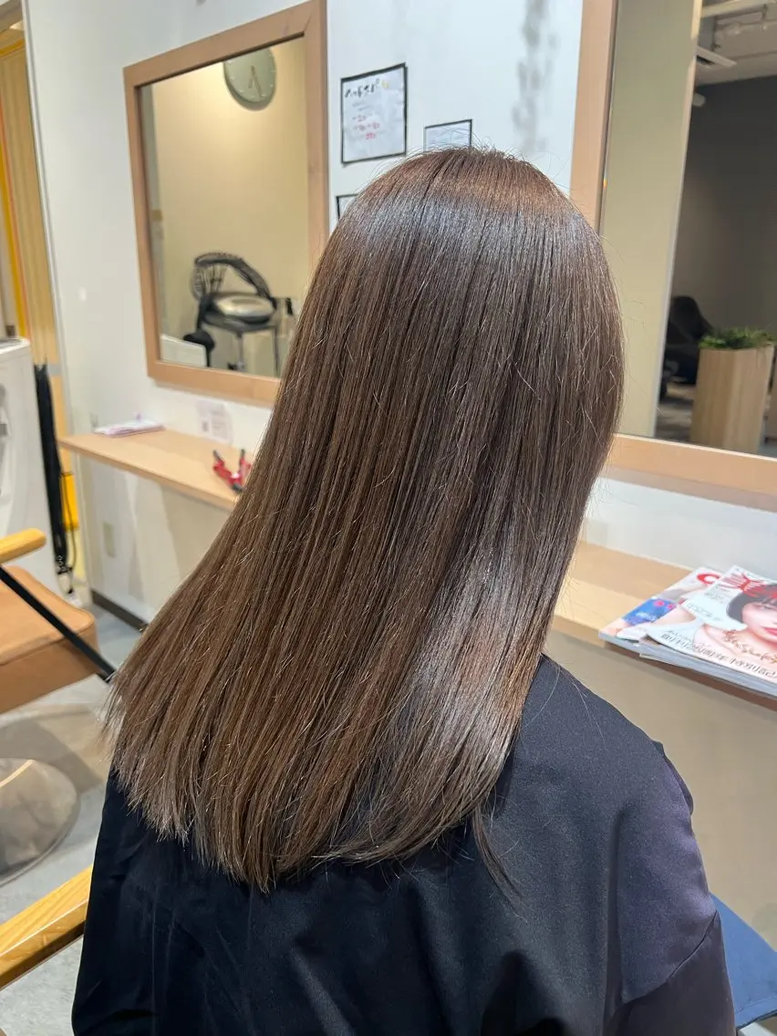 ミディアム ヘアカラー 谷川 一貴のヘアスタイル