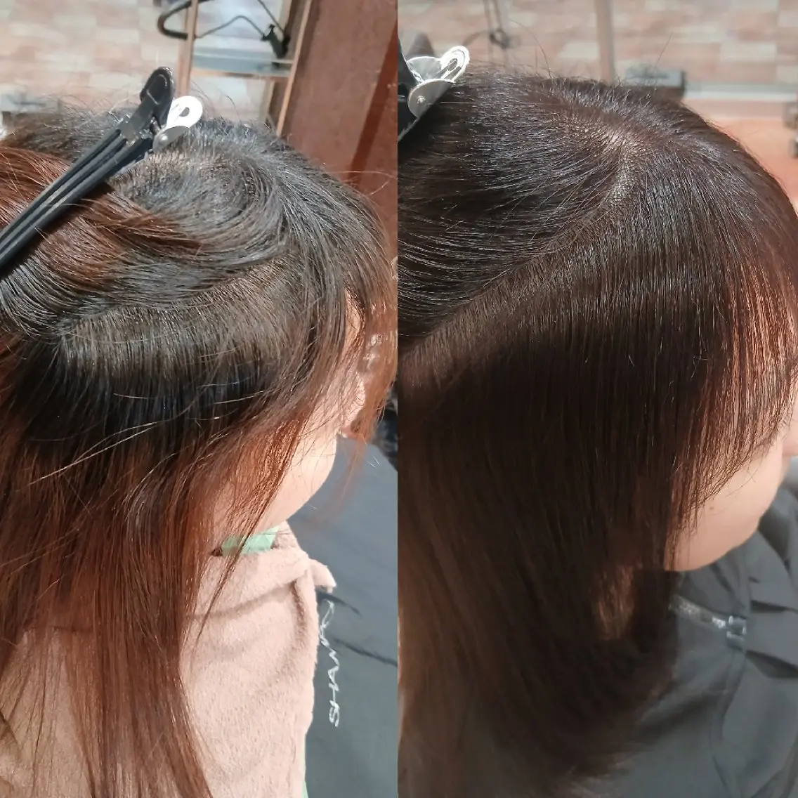 セミロング カット 縮毛矯正 佐賀で美髪を作る人 山内　泰輝のヘアスタイル