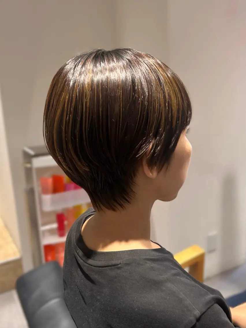 ショート 🤎オリーブカラー× パーマ特化💫森口のヘアスタイル