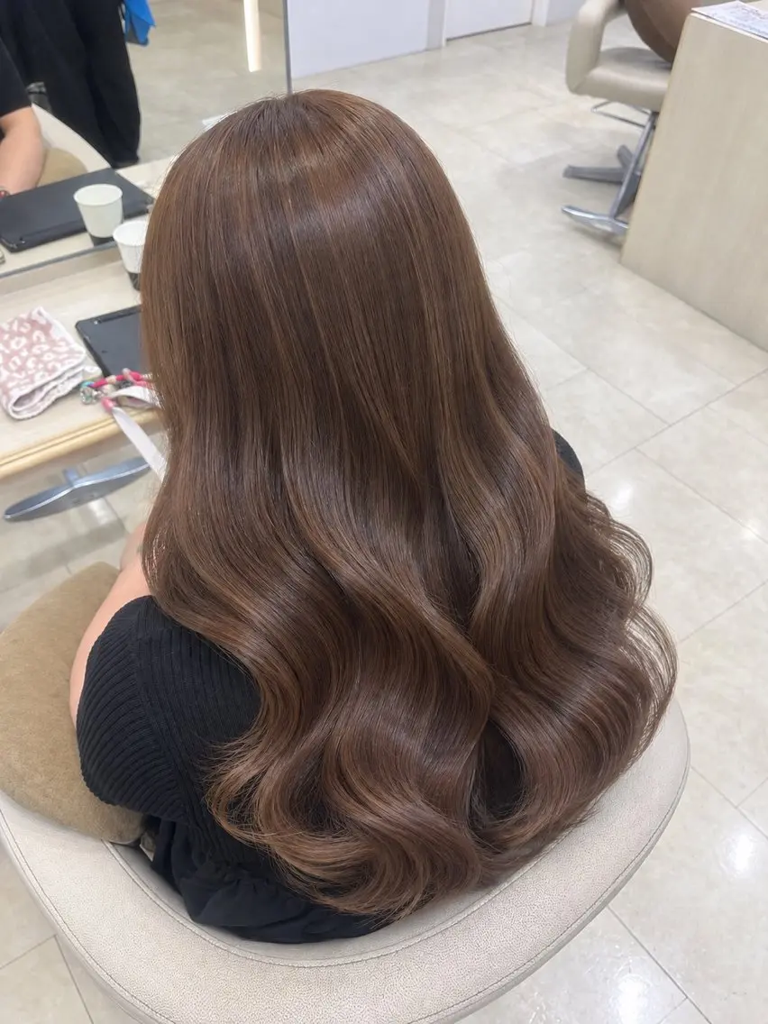 セミロング カラー ヘアカラー ✨盛れ髪×似合わせ✨ matsuri🎀のヘアスタイル