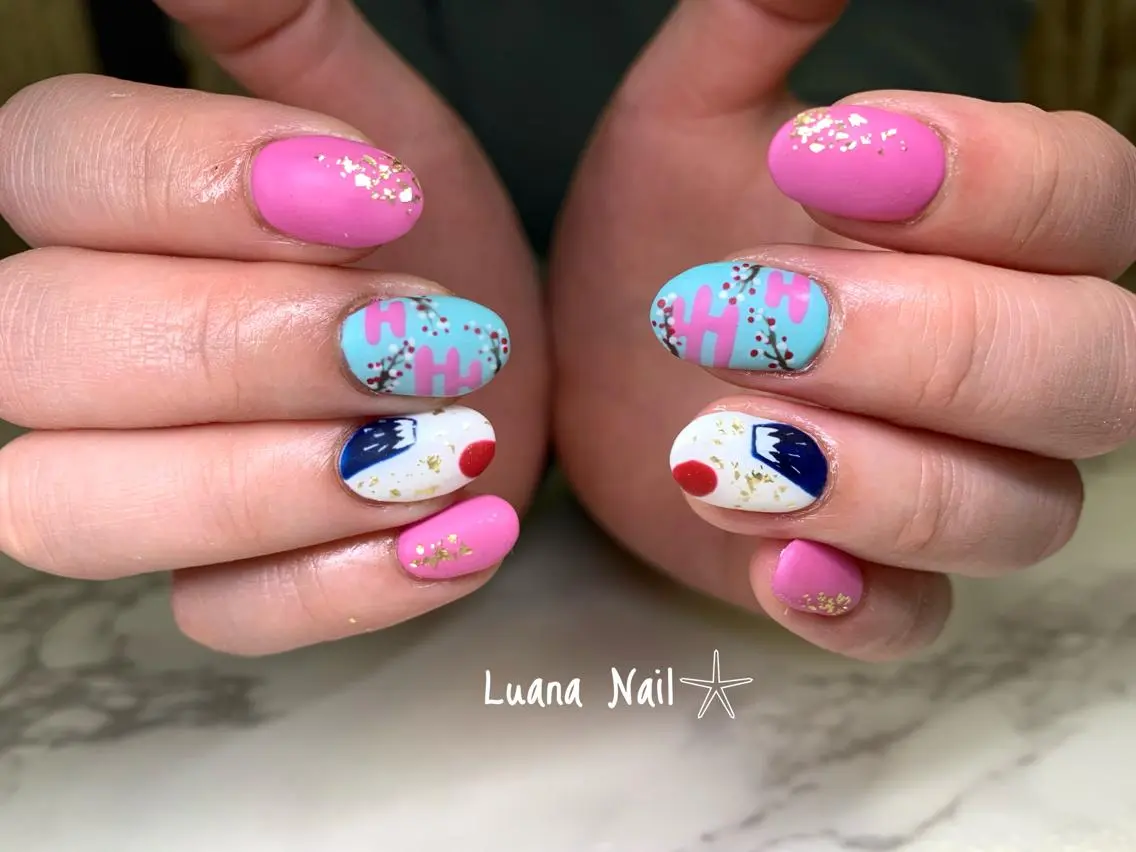 ネイル マットネイル ハンドネイル BeauJu by Luana Nailのネイルデザイン
