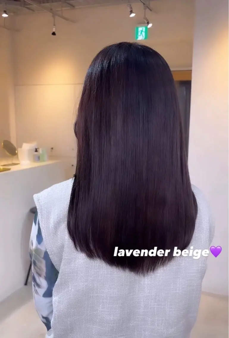 カラー ブリーチ 透明感カラー ラベンダーカラー 暖色/透明感カラー かずきのヘアスタイル