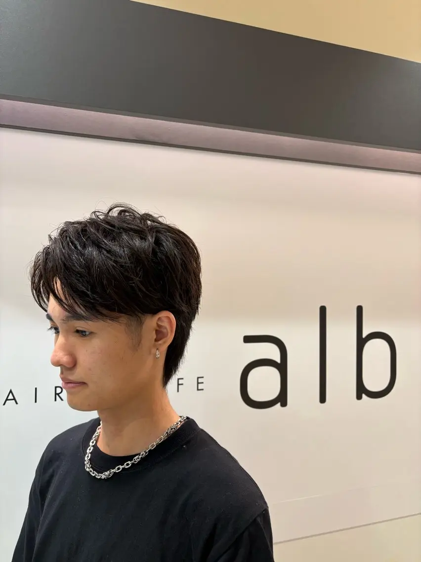 ショート カラー メンズ カット 上品☆韓国レイヤー 🤍ゆうが🤍のヘアスタイル