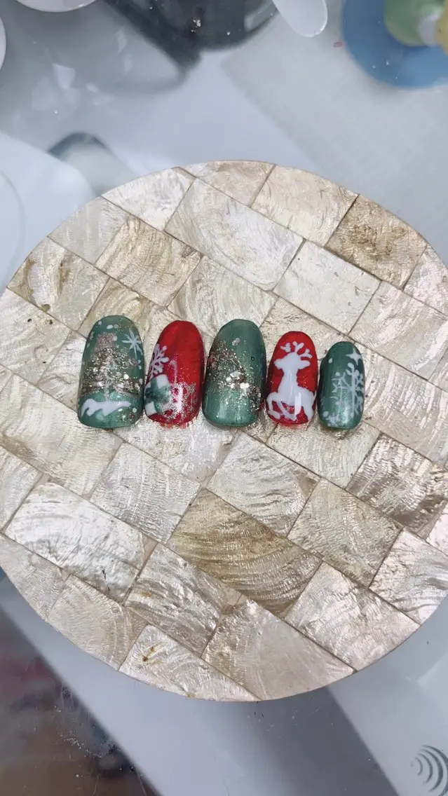 ネイル アートネイル ゴージャス 冬ネイル クリスマス Will nail salonのネイルデザイン