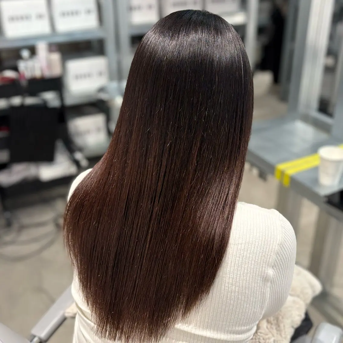 セミロング パーマ カット 縮毛矯正 ✨縮毛矯正/ボブ✨ 佐藤 さくらのヘアスタイル