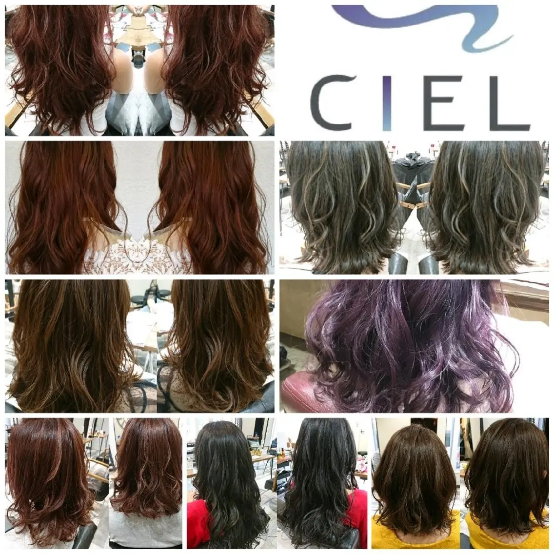カラー ヘアアレンジ セミロング その他 艶カラー/インナー /グラデ/大西小百合のヘアスタイル