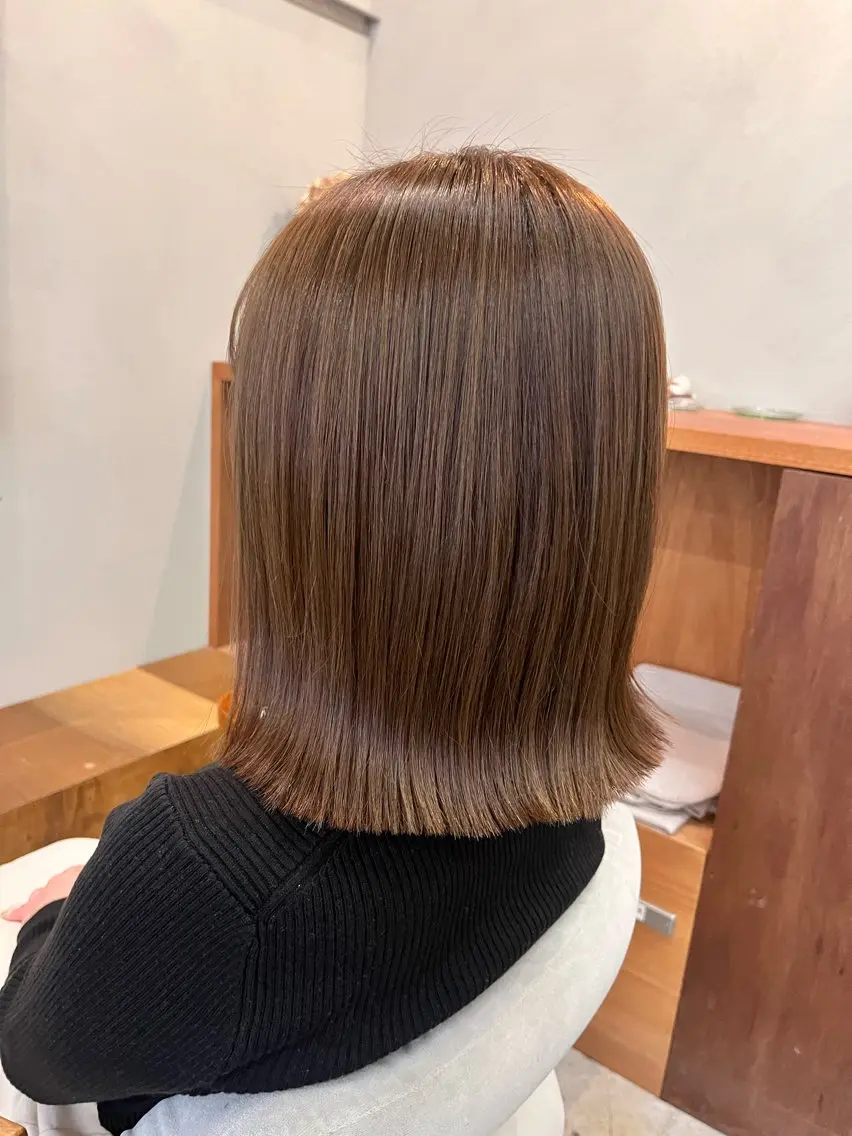 ミディアム カラー 透明感カラー 暖色カラー/ ヘアセット🌛櫻井舞のヘアスタイル