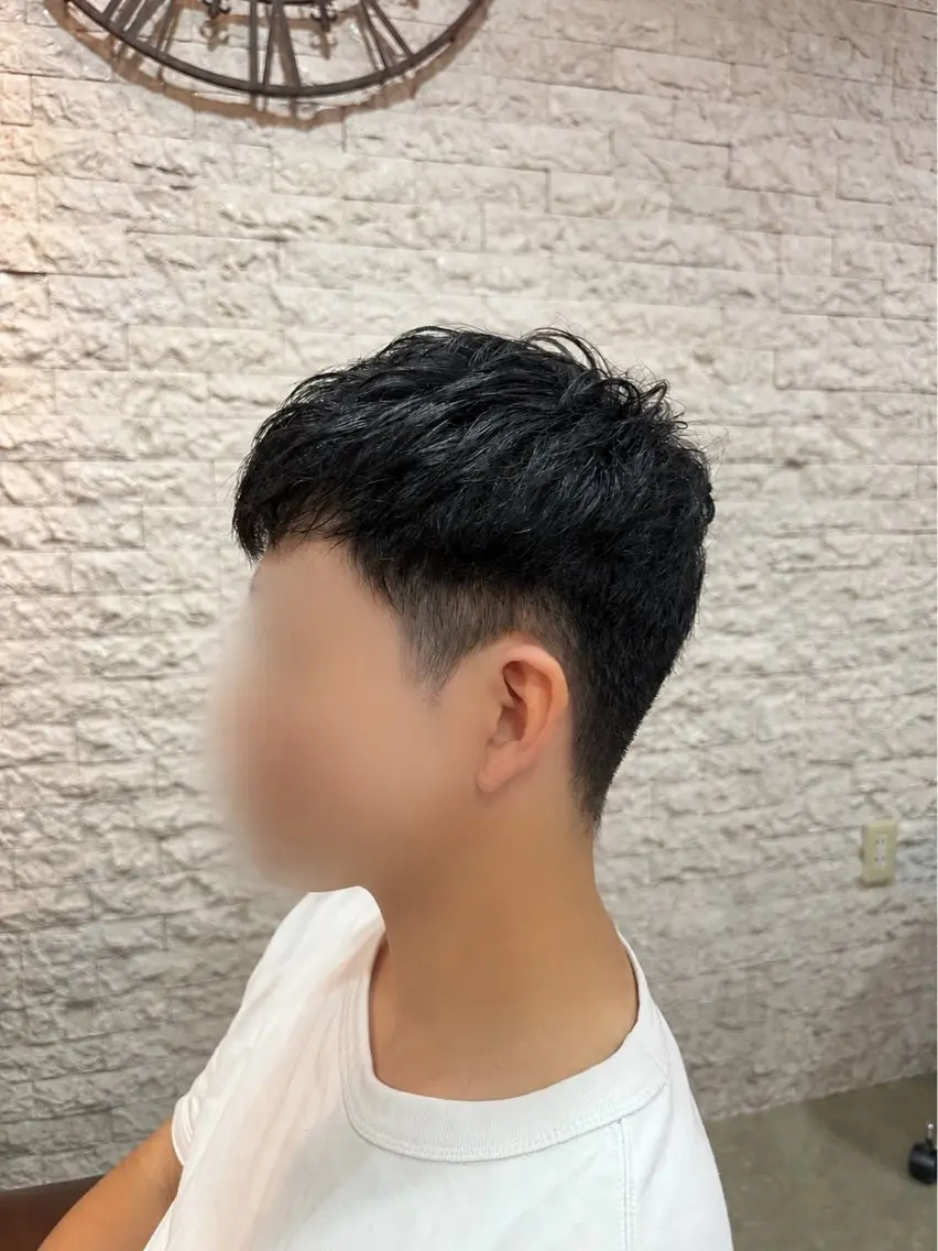 ショート メンズ 堤 楽歩のヘアスタイル