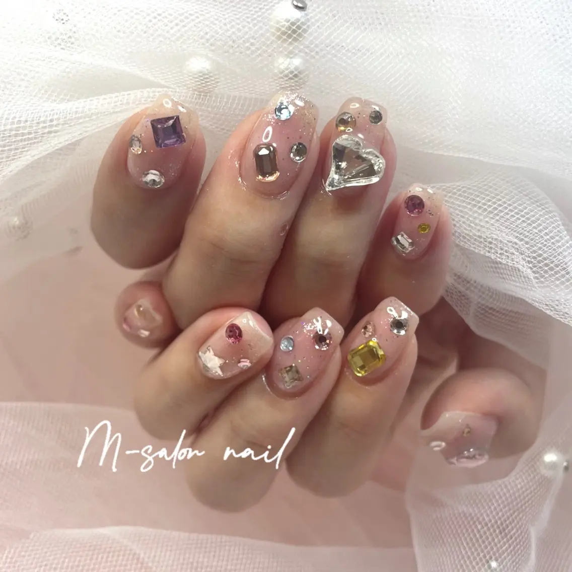 ネイル ハンドネイル 韓国/網紅/パーツ M-salonのネイルデザイン