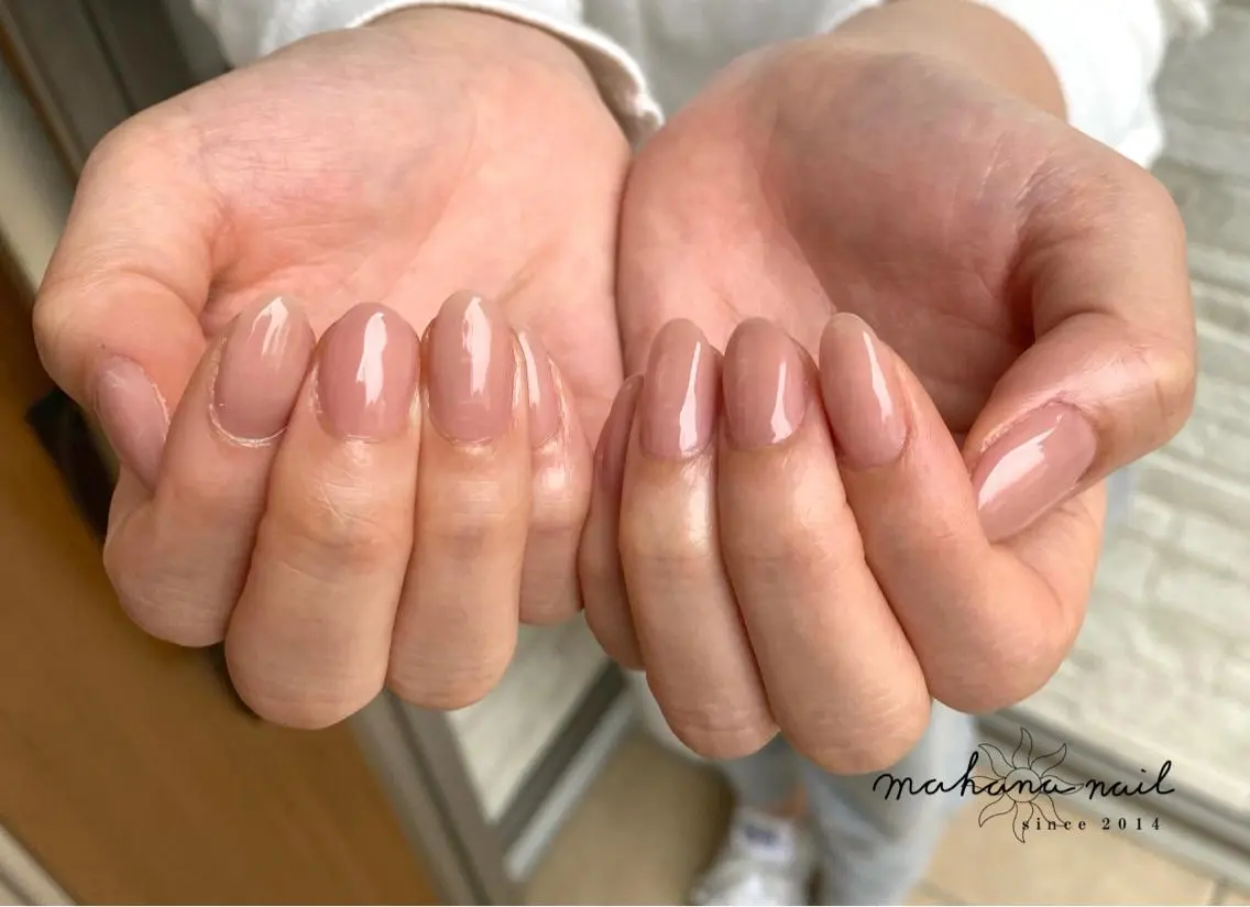 ネイル ワンカラーネイル mahana nailのネイルデザイン
