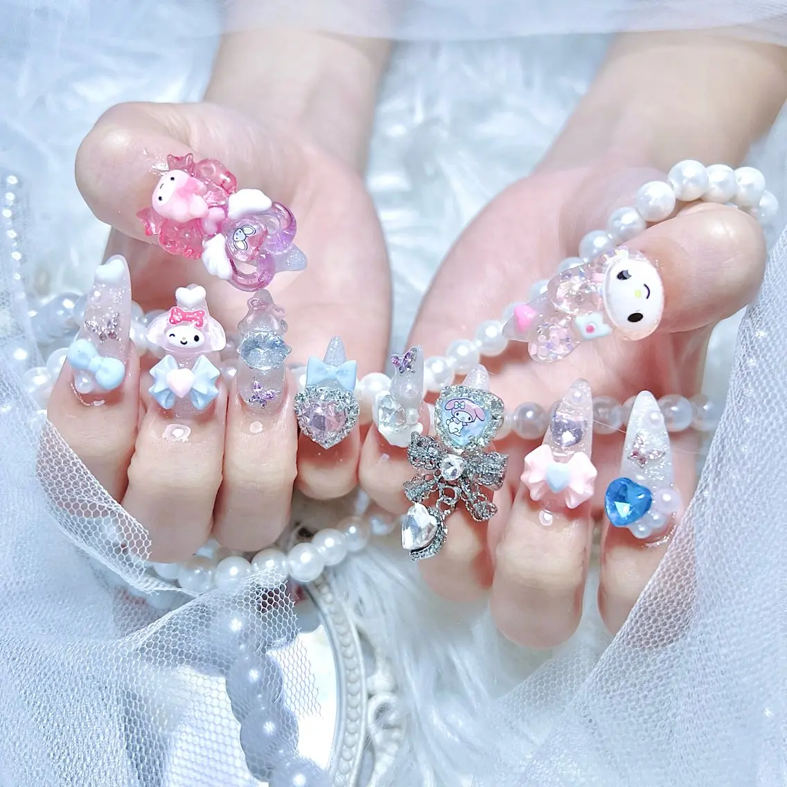 ネイル ロングネイル ハンドネイル Nail salon unmeltのネイルデザイン
