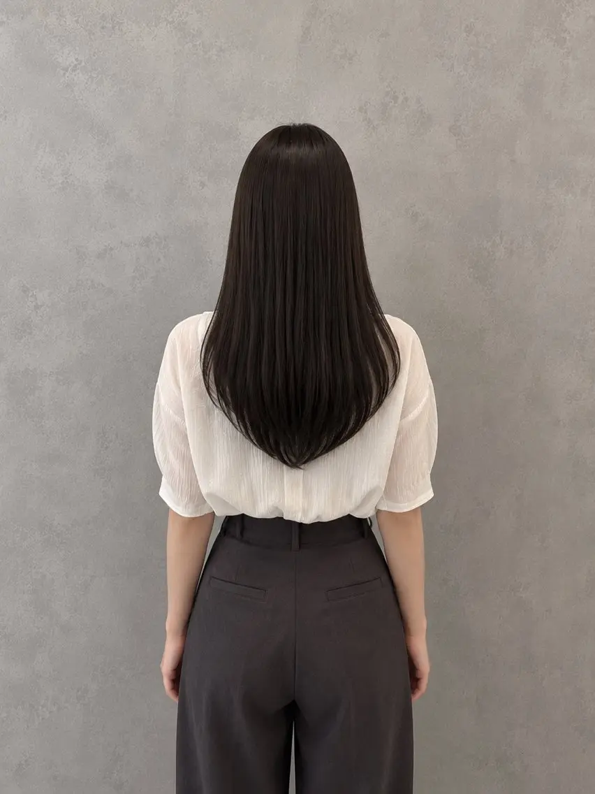 セミロング 🫧‪縮毛矯正 かとうよしき🫧のヘアスタイル