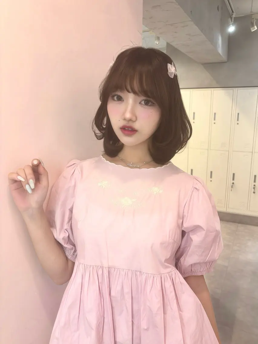 ショート ボブ momochan🍑 やわらかいボブ♡のヘアスタイル