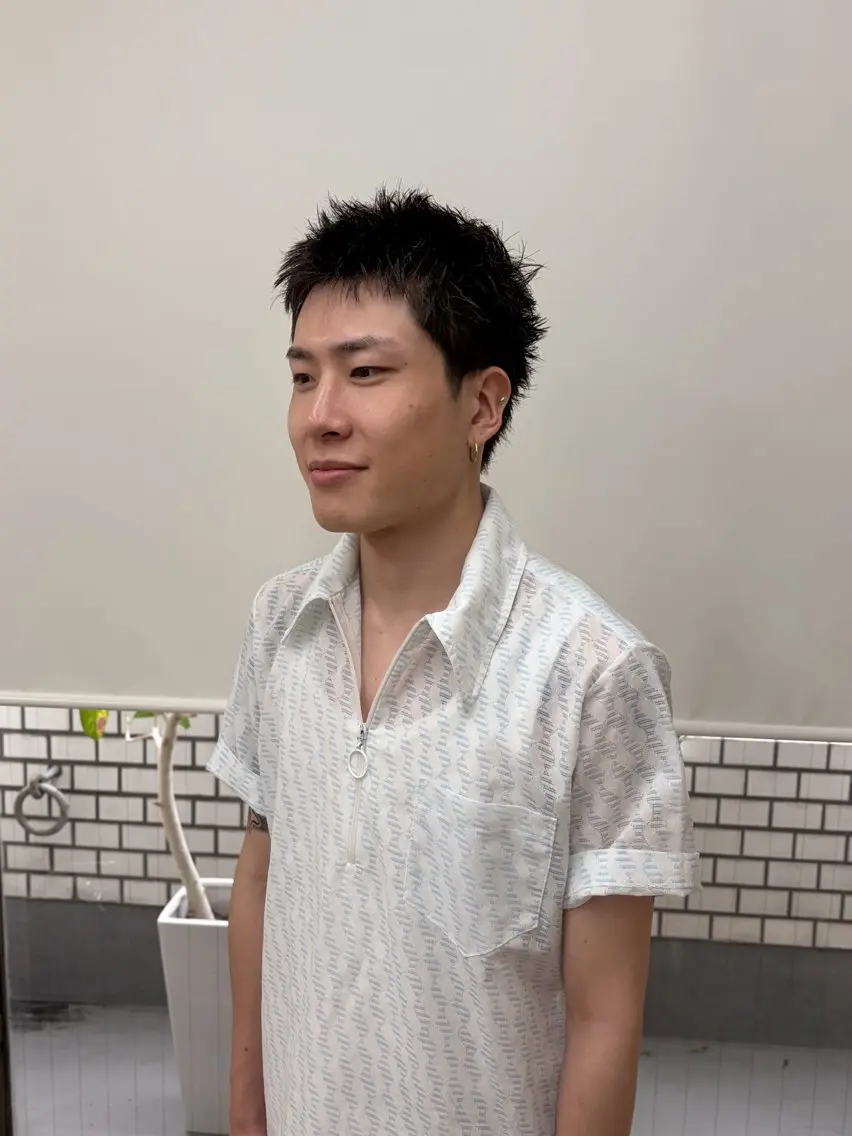 ショート メンズ カット 厩橋 崇のヘアスタイル