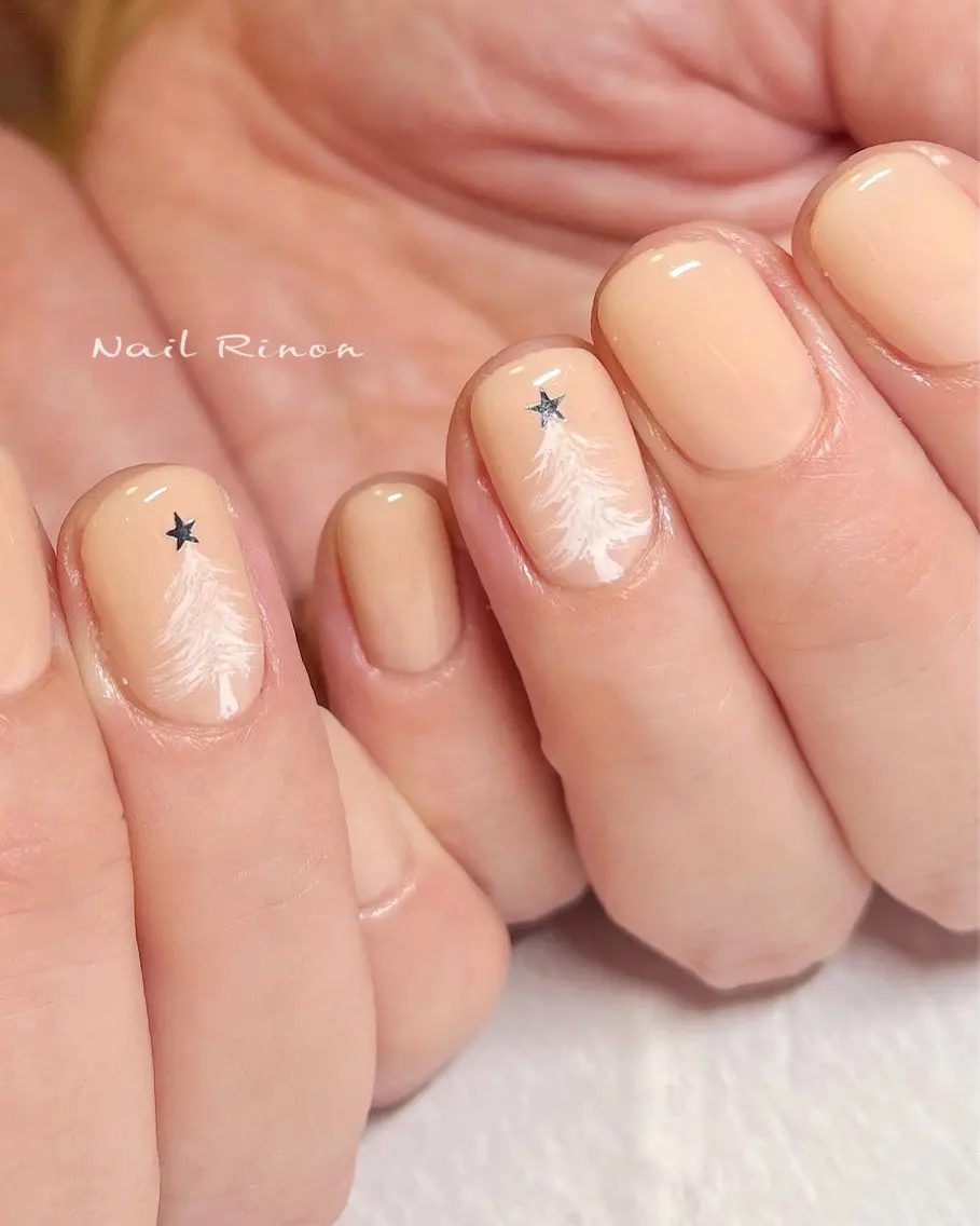 ネイル 冬ネイル クリスマス ハンドネイル Nail Rinonのネイルデザイン