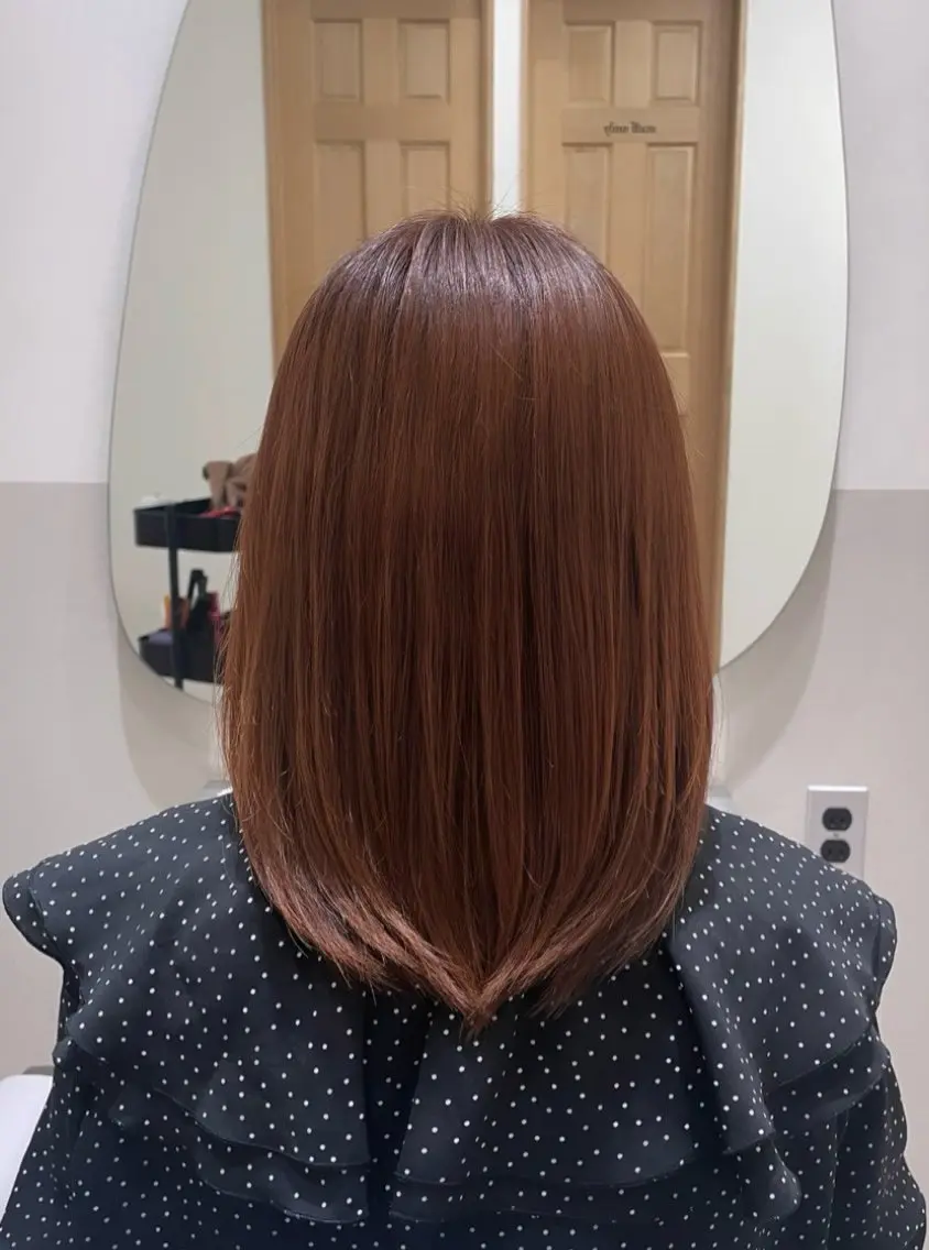 ミディアム カラー ブラウンカラー ピンクカラー ピンクブラウン 髪質改善✨Zina浦 安/個室🌈YUKIのヘアスタイル