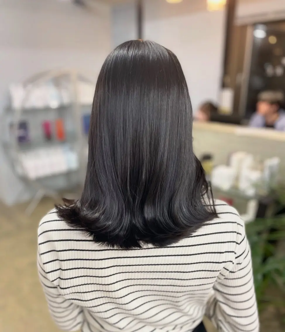 セミロング カット ヘアカラー cuore/ みく/艶カラーのヘアスタイル