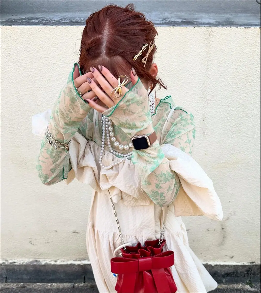 ミディアム カラー ヘアカラー MUKU ひかるのヘアスタイル