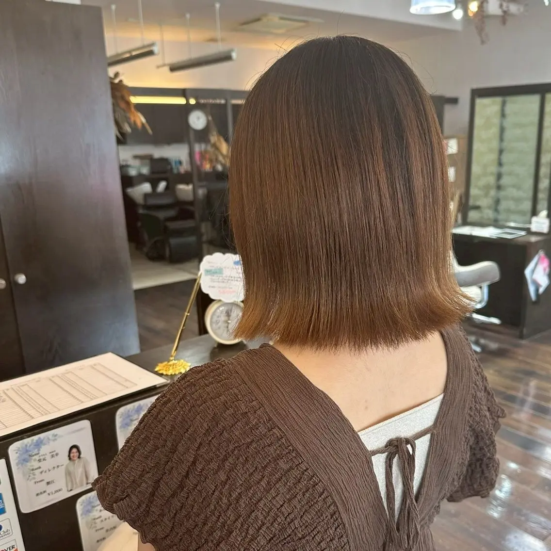 ミディアム 近藤 優羽のヘアスタイル