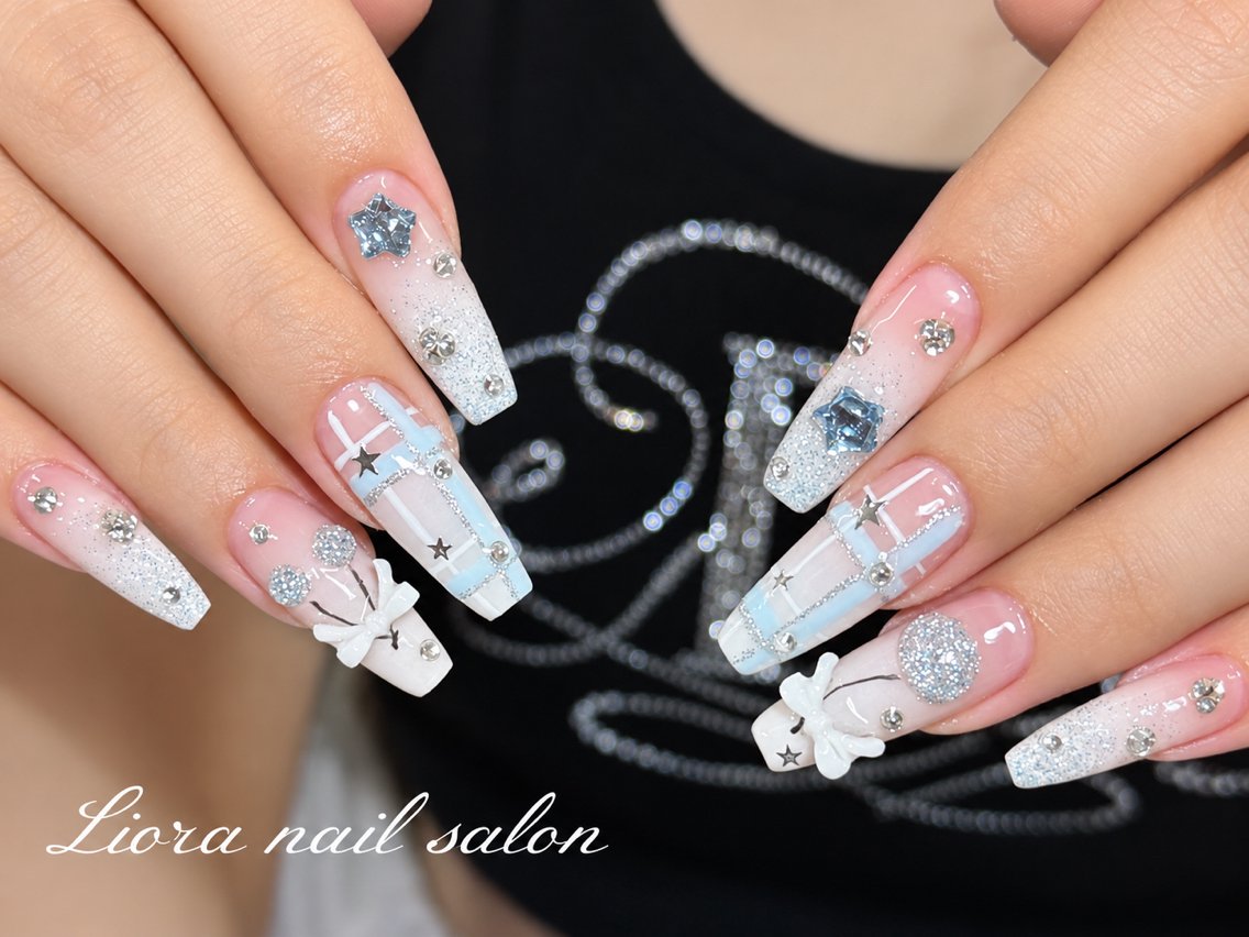 ネイル チークネイル フットネイル フレンチネイル ジェルネイル ガーリー ハンドネイル Liora nailのネイルデザイン